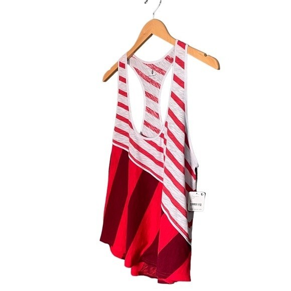Free People Keep Rolling Racerback Tank Watermelon Wedge Combo Womens Size Small - Picture 7 of 15